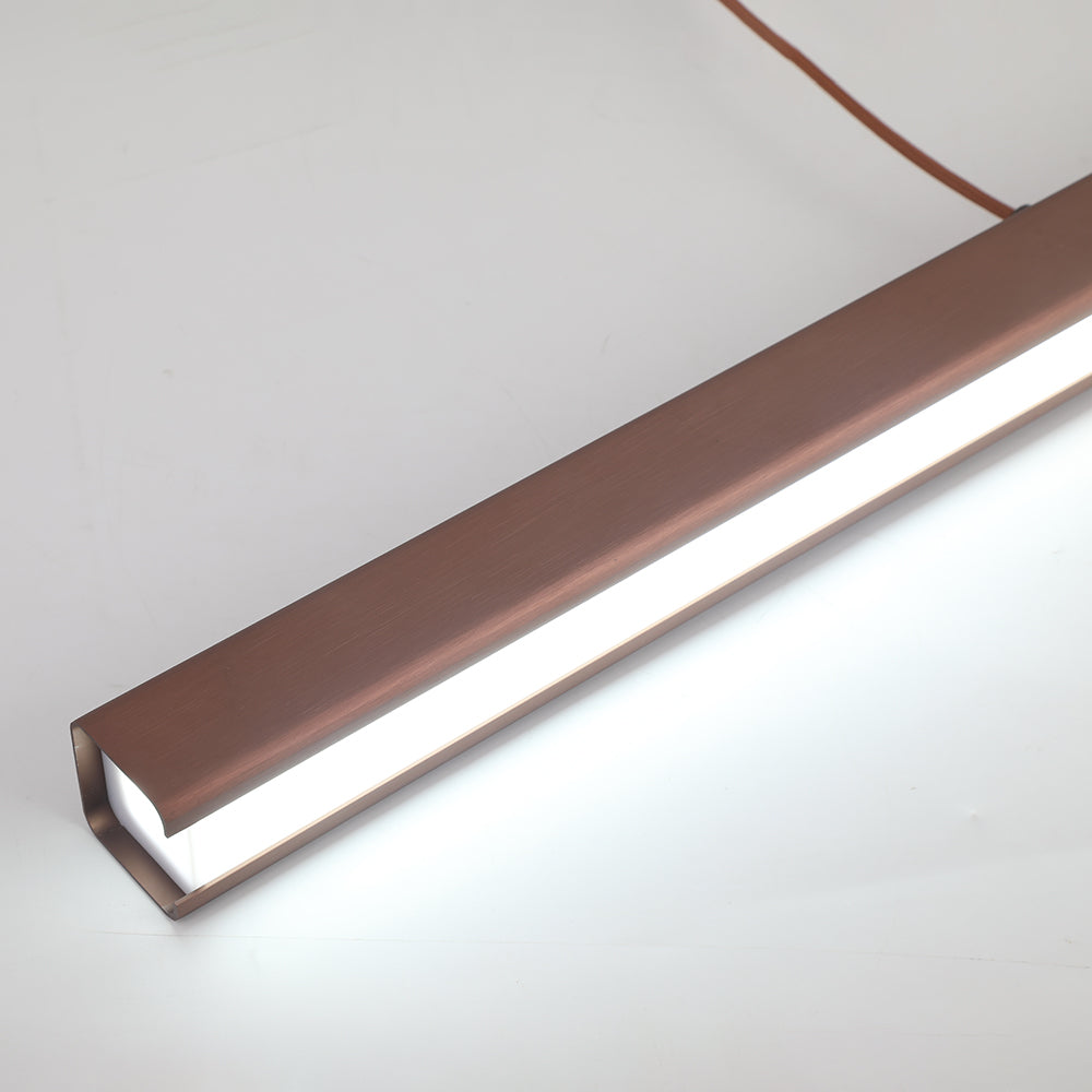 Modern Linear Pendant Light Bar with Integrated LED Light