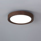 Modern Wood Flush Mount Ceiling Light for Living Room in Model B Ø19.7" x H2.8" (Ø50 x H7.1 cm) — Harbor Light Co.