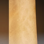 Modern Faux Alabaster Wall Light With Warm Glowing Shade — Harbor Light Co.