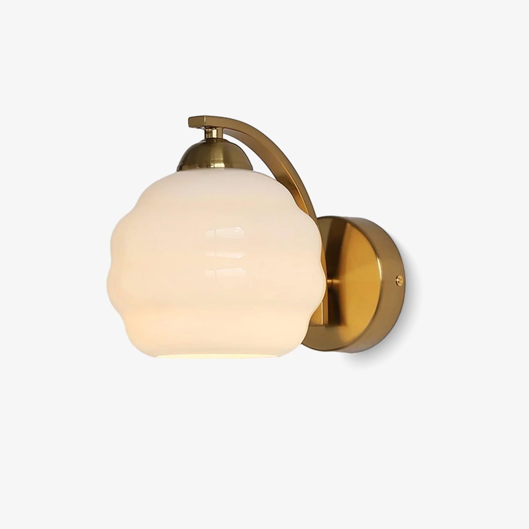 Modern Glass Wall Light With Warm LED Glow — Harbor Light Co.