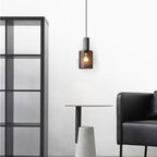 Industrial Wrought Iron Concrete Pendant Light With Warm LED Glow — Harbor Light Co.