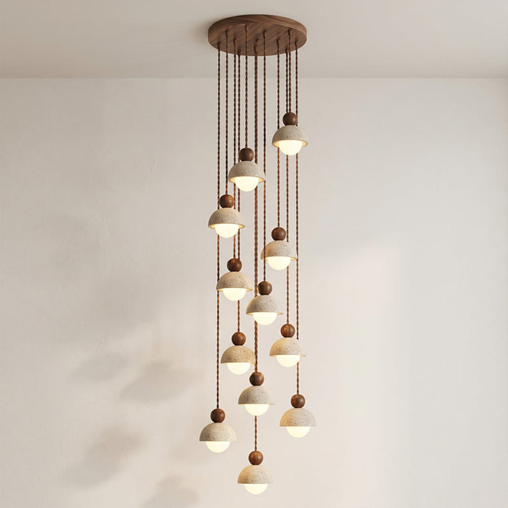Modern Travertine Stone Pendant Light for Dining Room — Harbor Light Co.