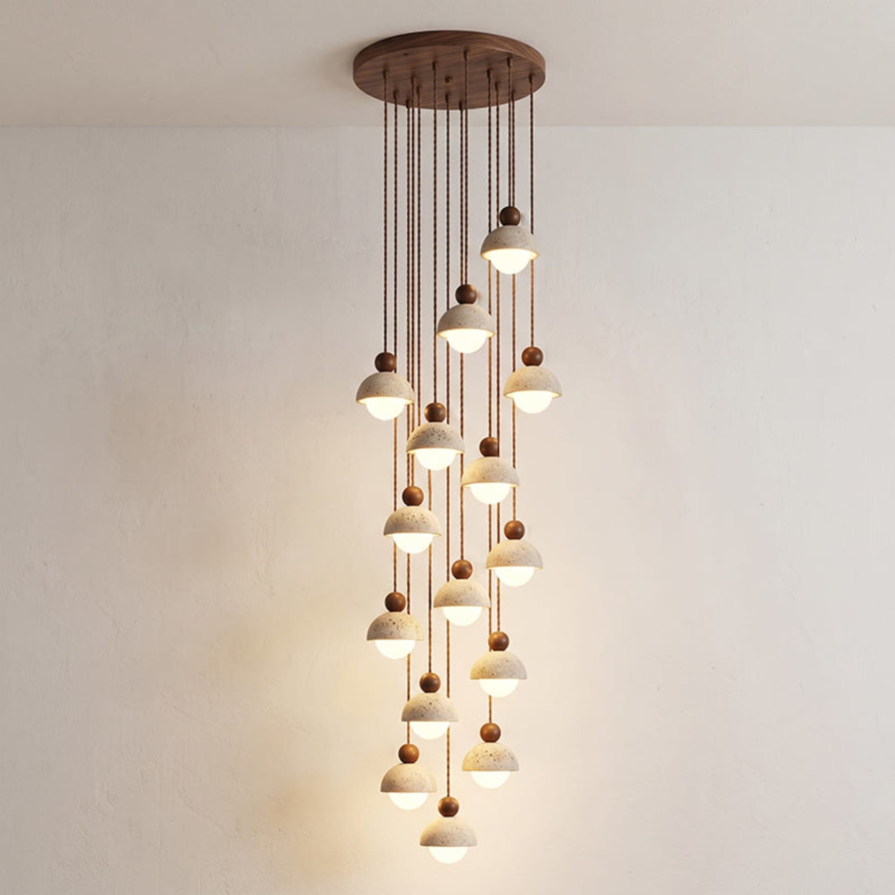 Modern Travertine Stone Pendant Light for Dining Room — Harbor Light Co.