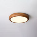 Modern Wood Flush Mount Ceiling Light for Living Room in Model A Ø11.8" x H3.5" (Ø30 x H8.9 cm) — Harbor Light Co.