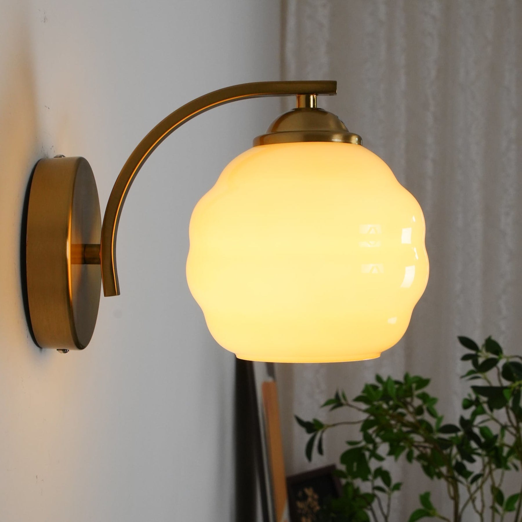Modern Glass Wall Light With Warm LED Glow — Harbor Light Co.