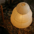 Bohemian Paper Floor Lamp With Warm Tri-Color Glow — Harbor Light Co.