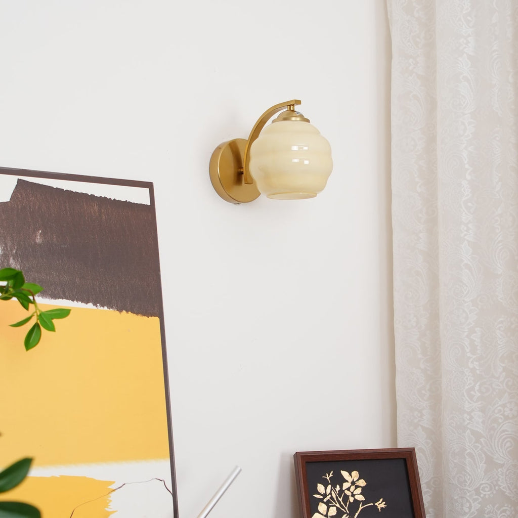 Modern Glass Wall Light With Warm LED Glow — Harbor Light Co.