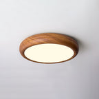 Modern Wood Flush Mount Ceiling Light for Living Room in Model A Ø15.7" x H3.5" (Ø39.9 x H8.9 cm) — Harbor Light Co.