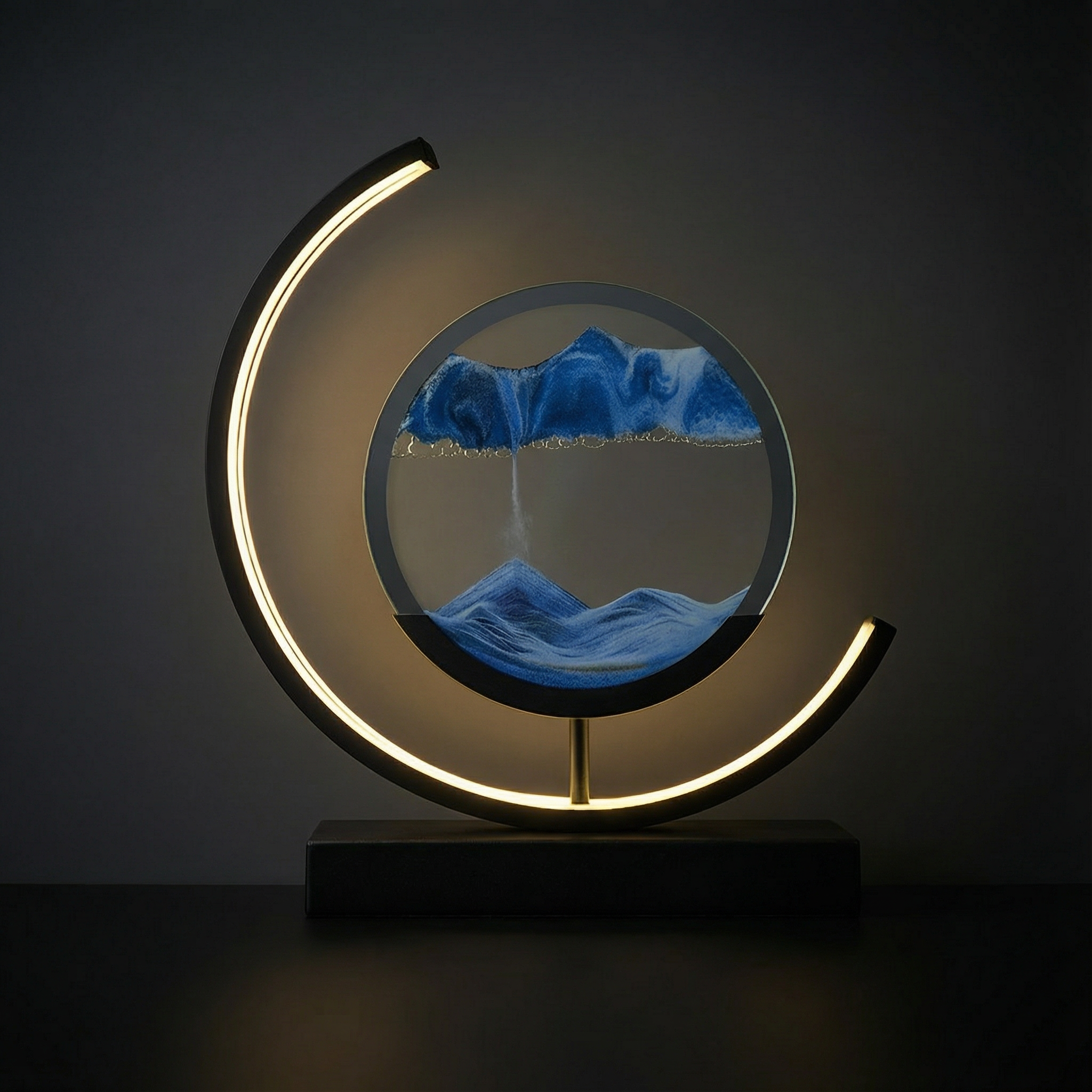 Sand Art Table Lamp LED Light with Remote Control
