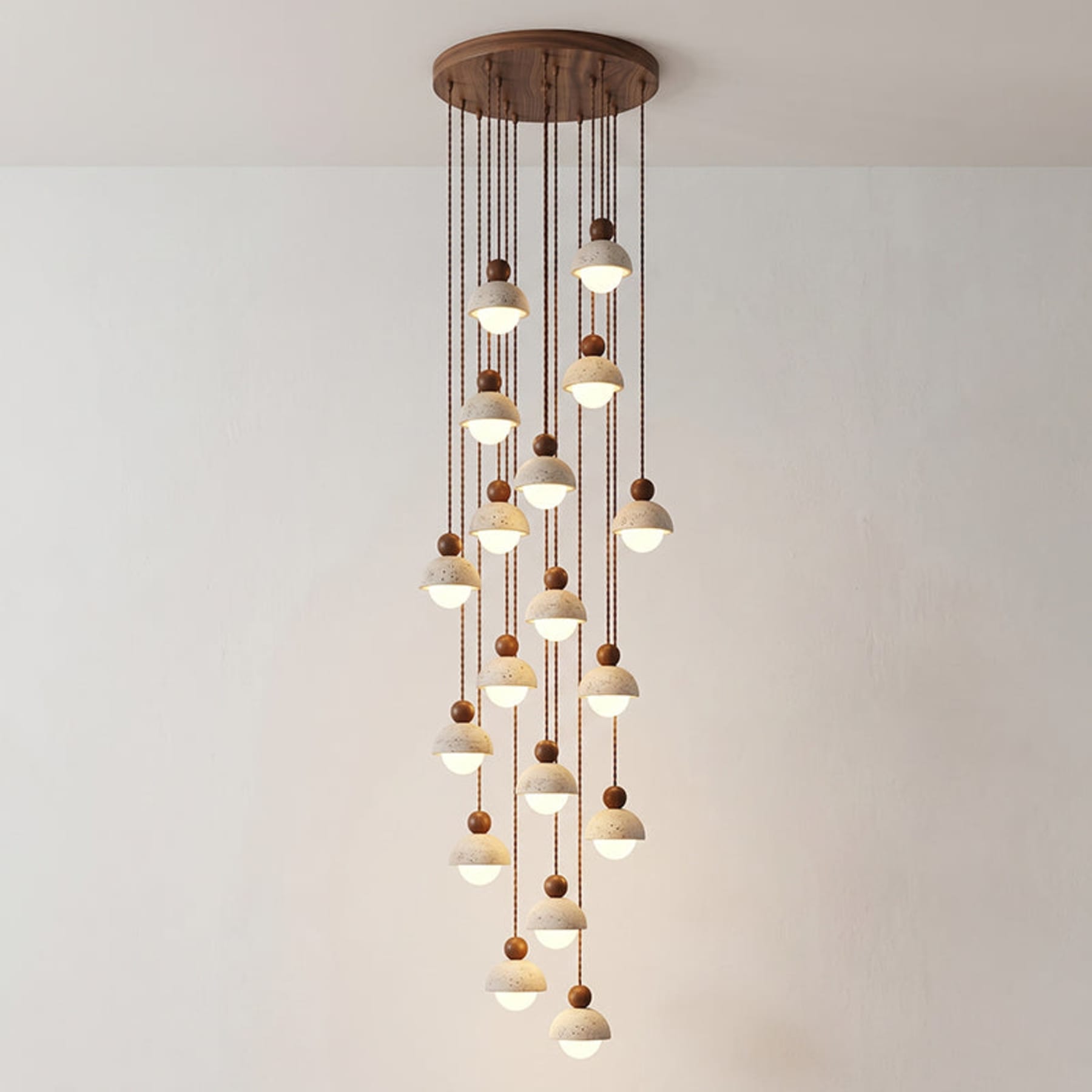 Modern Travertine Stone Pendant Light for Dining Room — Harbor Light Co.