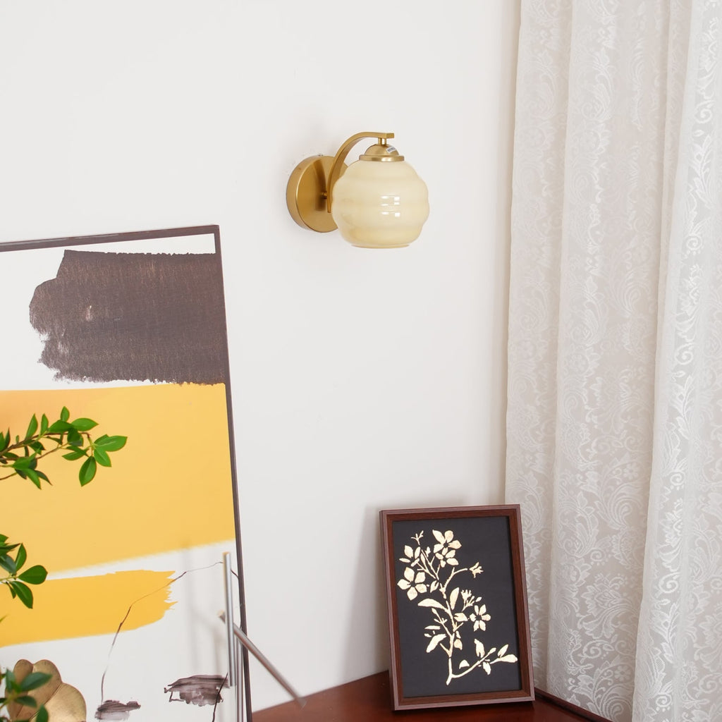 Modern Glass Wall Light With Warm LED Glow — Harbor Light Co.