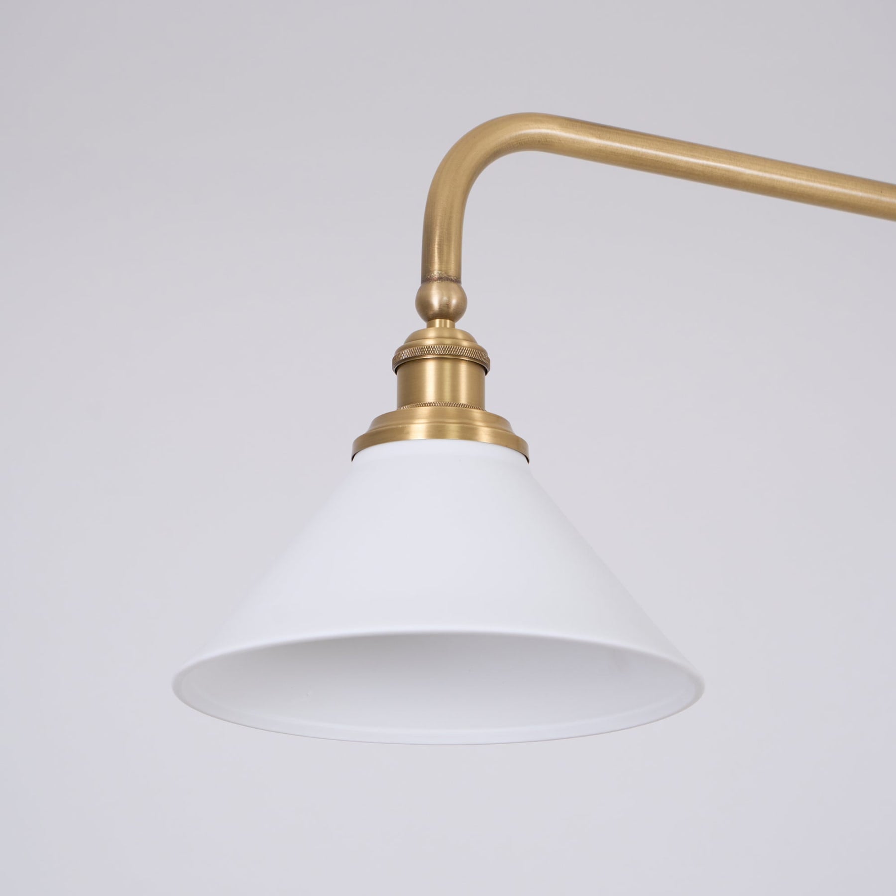 Modern Brass Pendant Light With Ceramic Shades for Dining Room — Harbor Light Co.