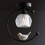 Modern Brass Semi-Flush Ceiling Light for Living Room — Harbor Light Co.