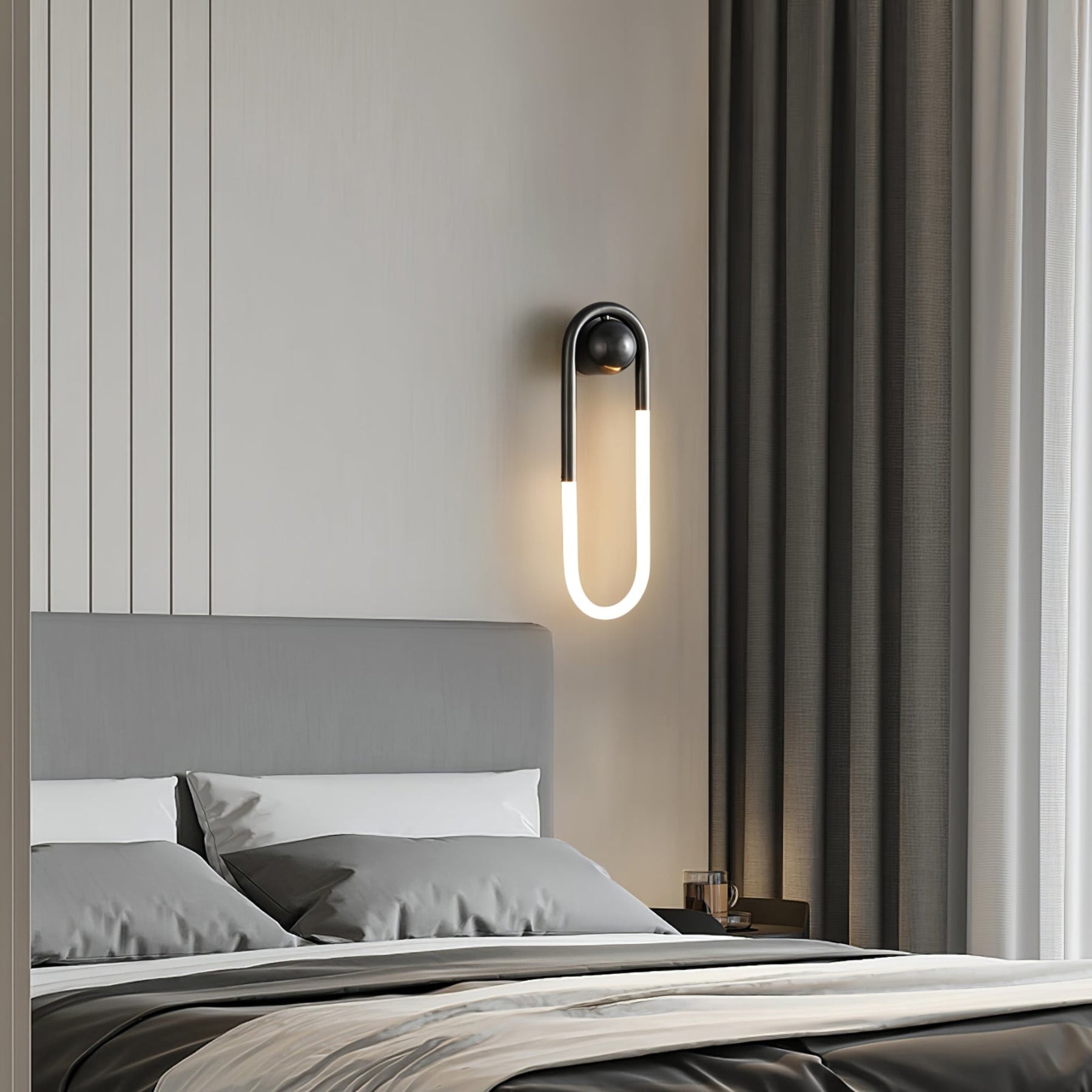 Modern Brass Wall Light for Living Room and Bedroom — Harbor Light Co.