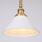 Modern Brass Pendant Light With Ceramic Shades for Dining Room — Harbor Light Co.