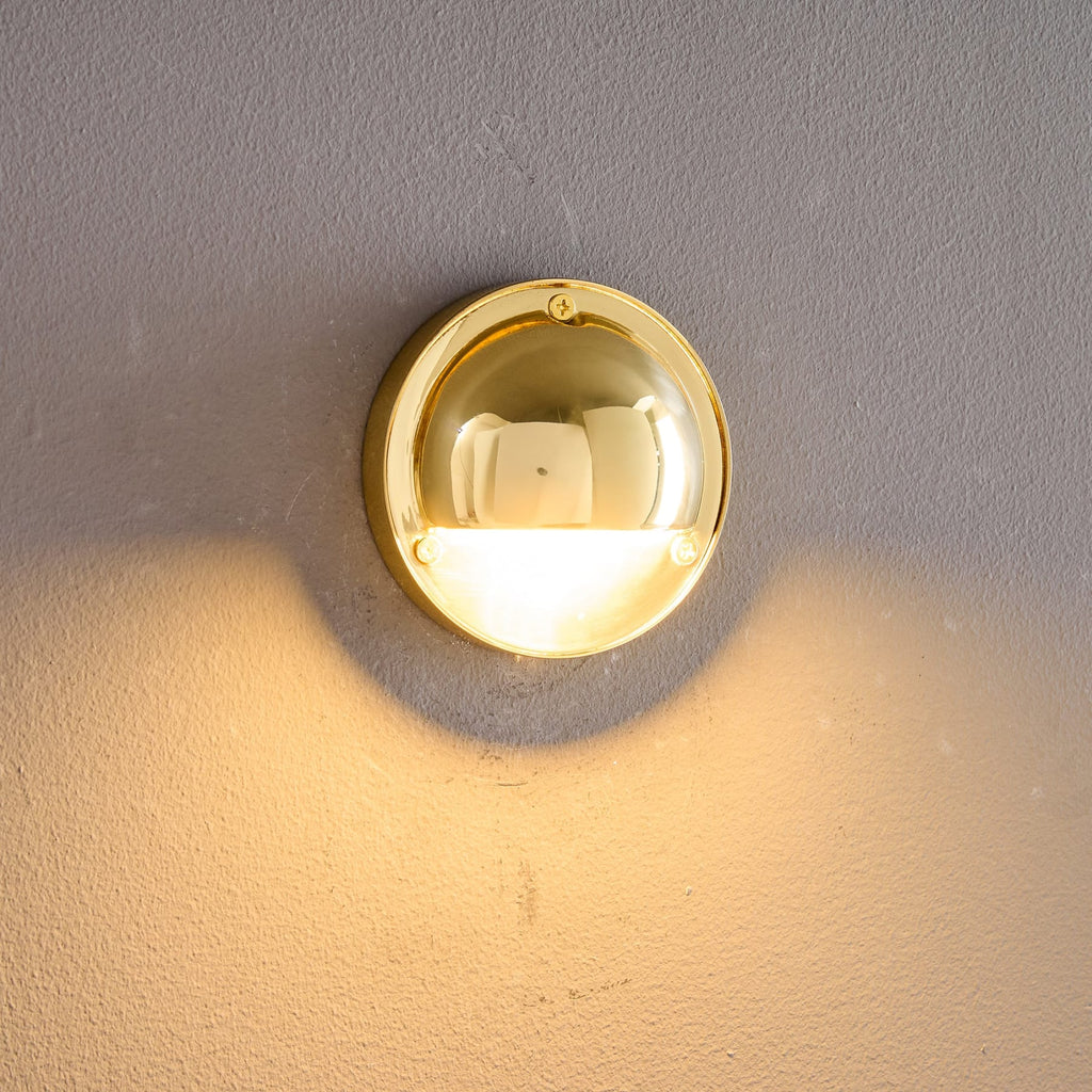 Modern Copper Wall Light With Tri-Color Glow — Harbor Light Co.