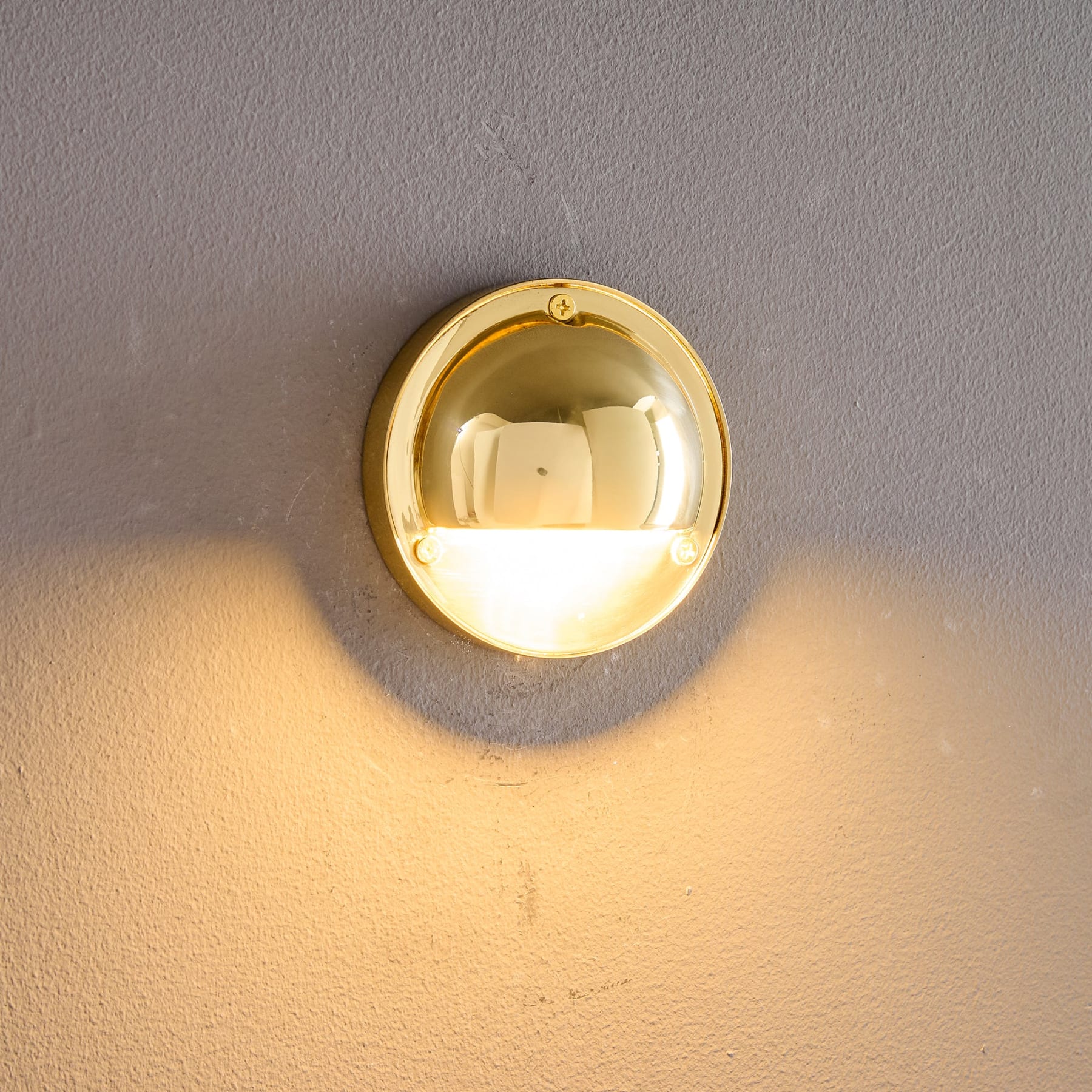 Modern Copper Wall Light With Tri-Color Glow — Harbor Light Co.