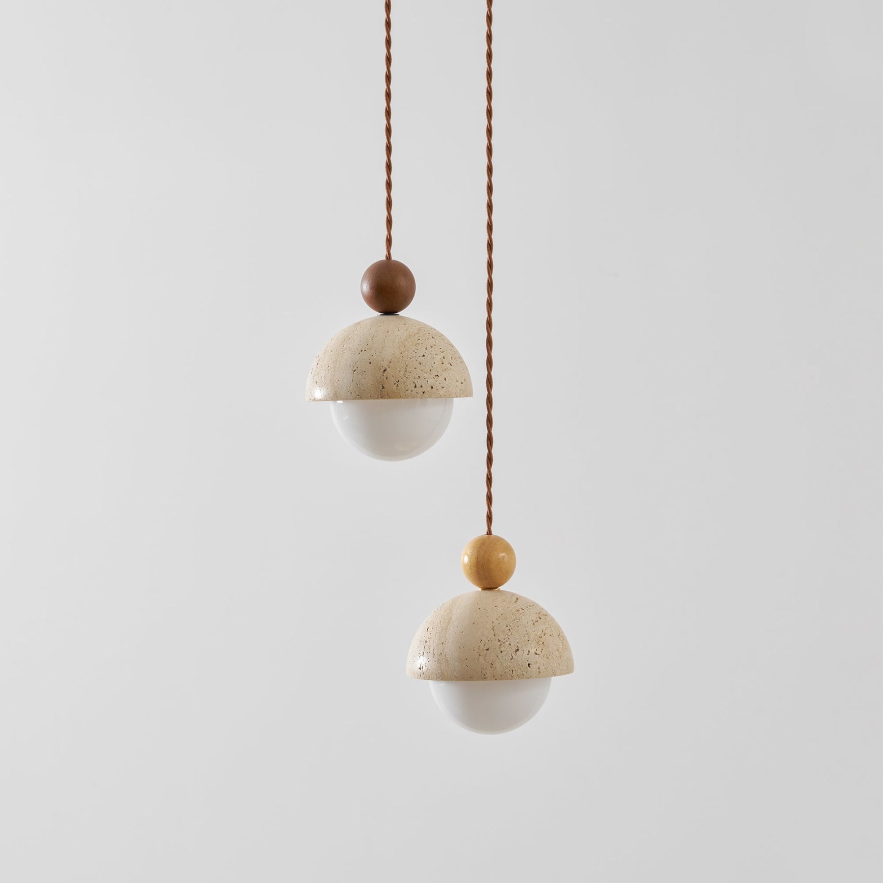 Modern Travertine Stone Pendant Light for Dining Room — Harbor Light Co.