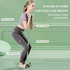 Pedal Resistance Band with Four Tubes Foot Pedal Pull Rope Home Workout Equipment with Foam Handles for Abs Arms Legs Yoga and Pilates