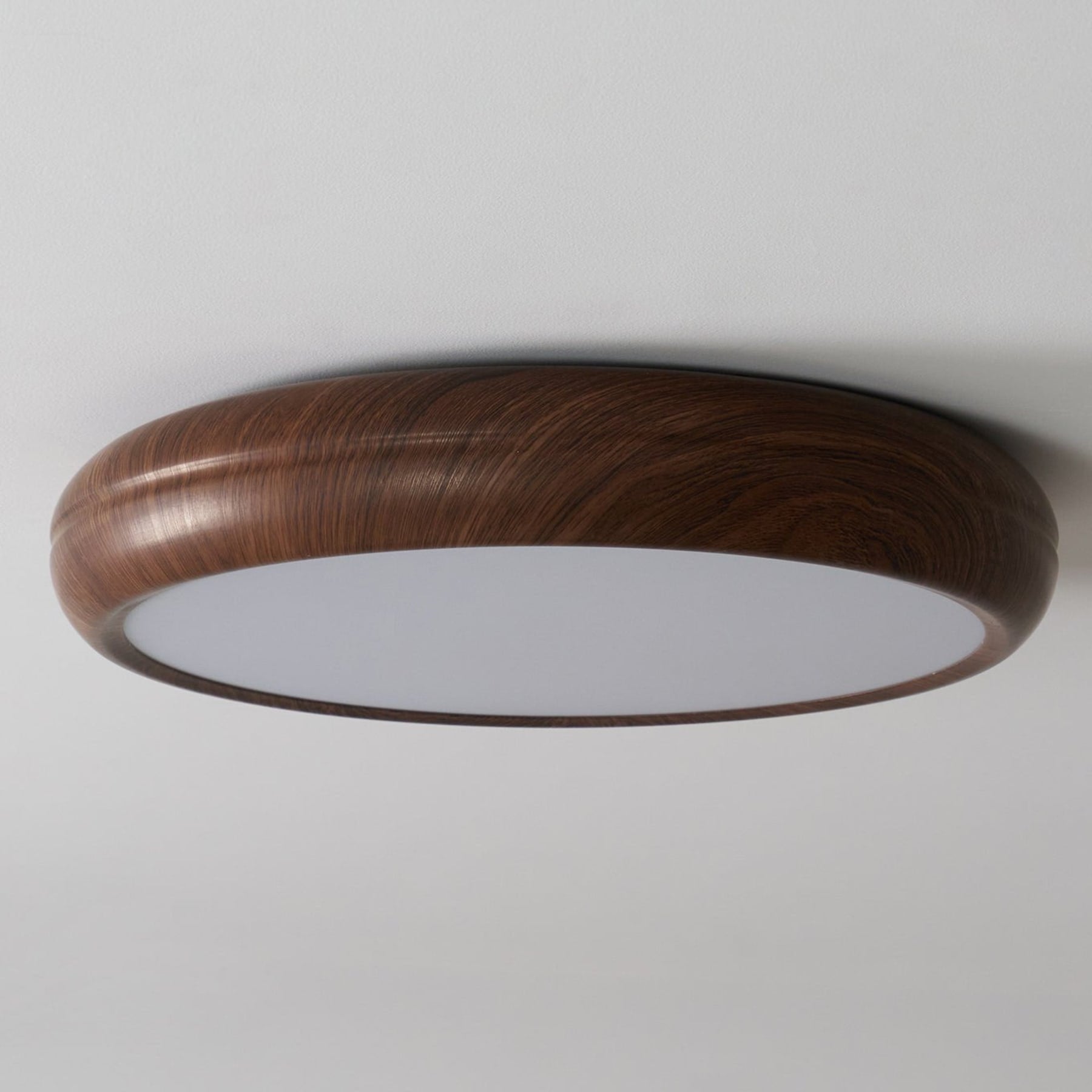 Modern Wood Flush Mount Ceiling Light for Living Room — Harbor Light Co.