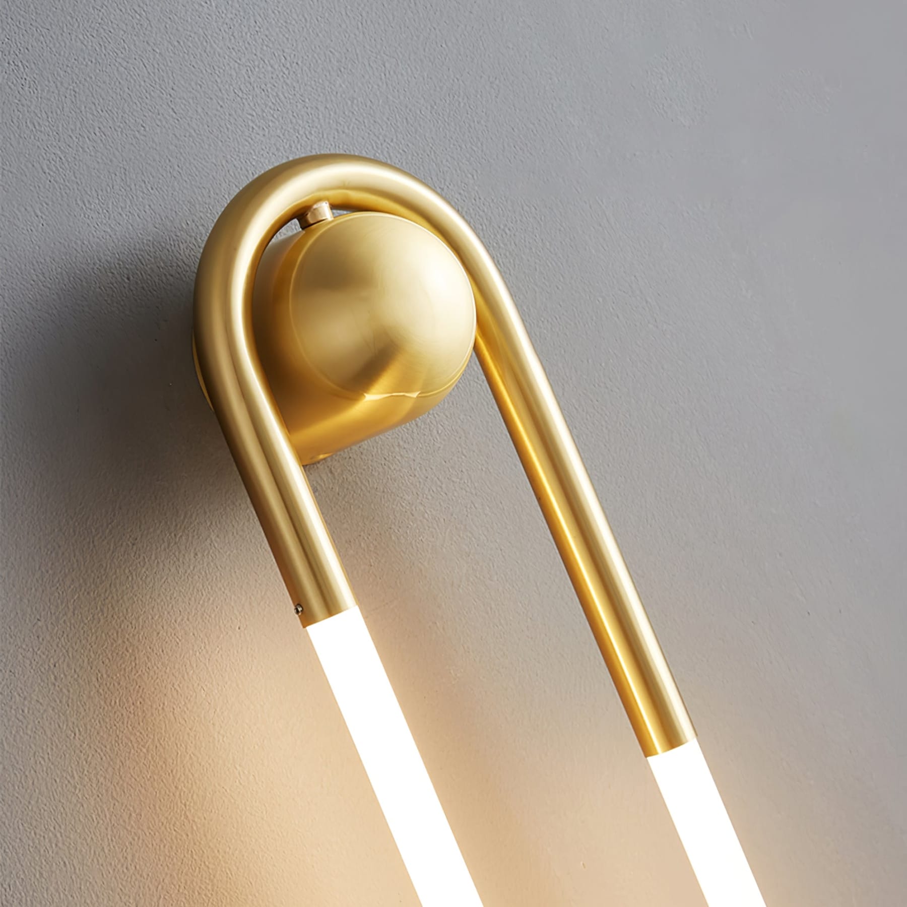 Modern Brass Wall Light for Living Room and Bedroom — Harbor Light Co.