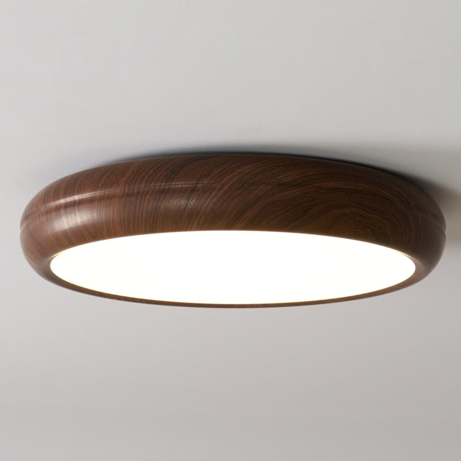 Modern Wood Flush Mount Ceiling Light for Living Room — Harbor Light Co.