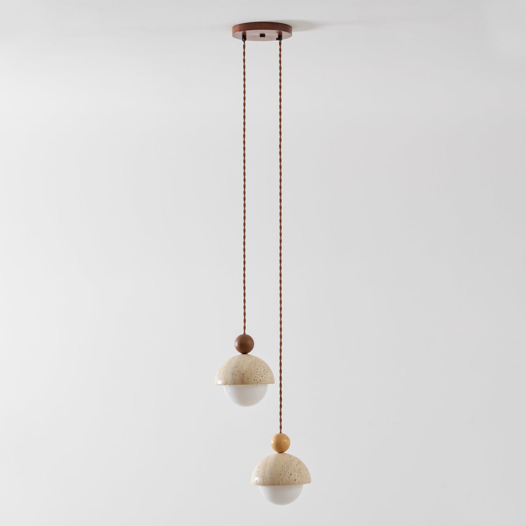 Modern Travertine Stone Pendant Light for Dining Room — Harbor Light Co.