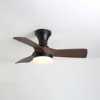 Modern 3-Blade Ceiling Fan Light with Remote and Integrated LED