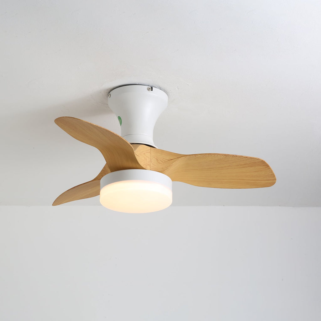 Modern 3-Blade Ceiling Fan Light with Remote and Integrated LED