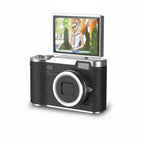 Digital Camera with Flip Screen Compact Vlogging Camera High Resolution Photo and Video with Digital Zoom Rechargeable for Beginners and Kids