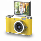 Digital Camera with Flip Screen Compact Vlogging Camera High Resolution Photo and Video with Digital Zoom Rechargeable for Beginners and Kids