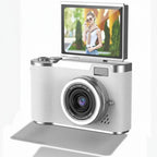 Digital Camera with Flip Screen Compact Vlogging Camera High Resolution Photo and Video with Digital Zoom Rechargeable for Beginners and Kids