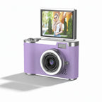 Digital Camera with Flip Screen Compact Vlogging Camera High Resolution Photo and Video with Digital Zoom Rechargeable for Beginners and Kids