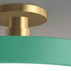 Modern Circular Semi Flush Mount LED Ceiling Light