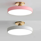 Modern Circular Semi Flush Mount LED Ceiling Light