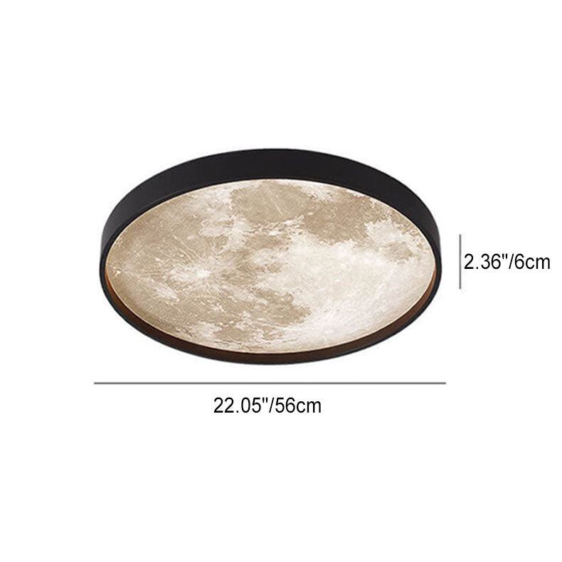 Modern Metal Flush Mount Ceiling Light With Dimmable Remote Control — Harbor Light Co.