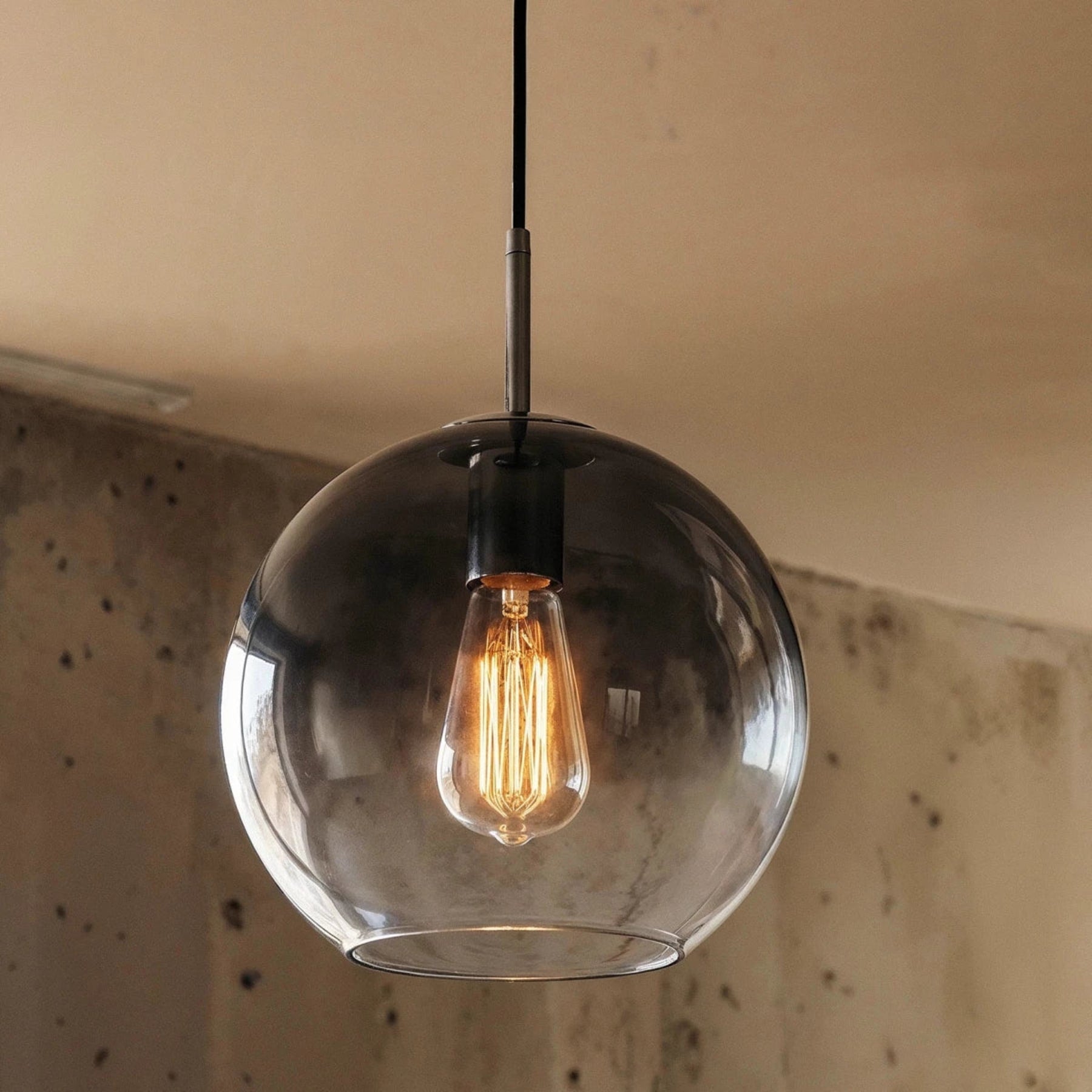Modern Glass Pendant Light With Warm LED Glow — Harbor Light Co.