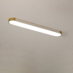 Modern Linear Metal Flush Mount Ceiling Light With Dimmable Remote — Harbor Light Co.