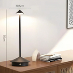 Modern Aluminium Cone LED Light Rechargeable Table Lamp