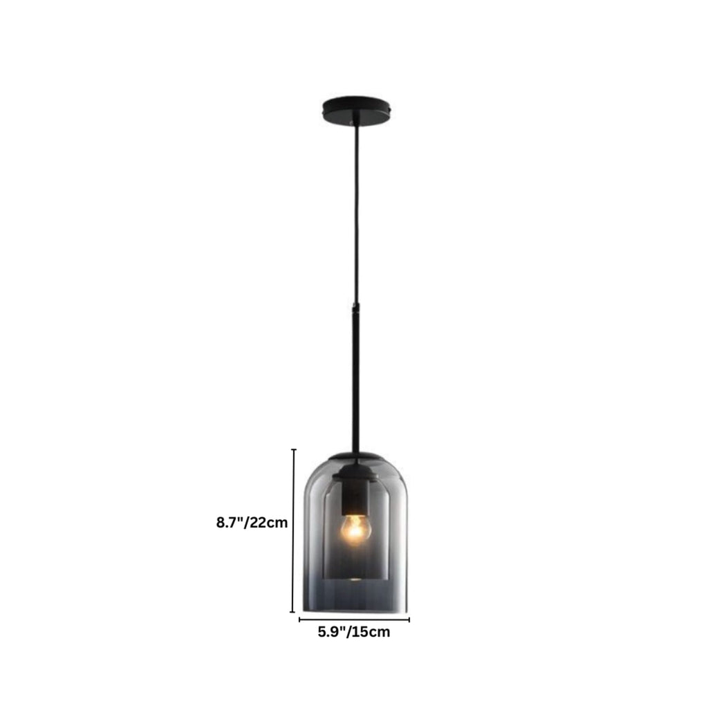 Modern Glass Pendant Light With Warm LED Glow — Harbor Light Co.