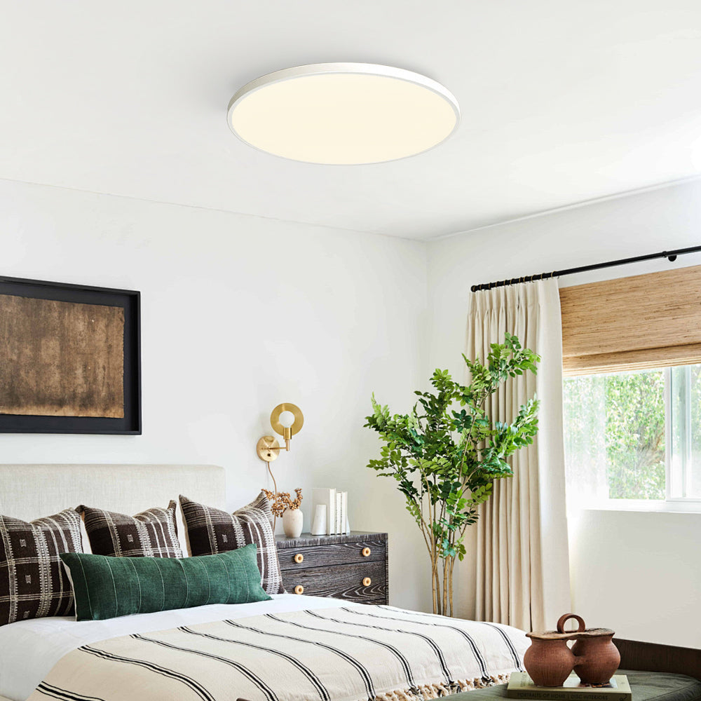 Modern Round Flush Mount LED Ceiling Light with Slim Profile