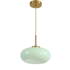 Bauhaus Glass Pendant LED Light with Adjustable Cord