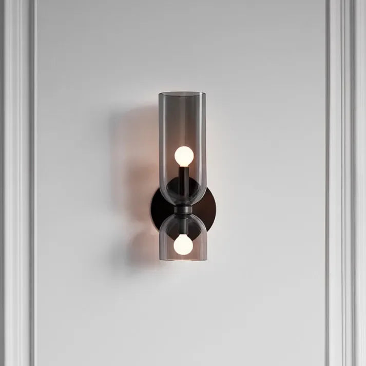 Modern Glass Wall Sconce for Living Room and Bedroom in Gray — Harbor Light Co.