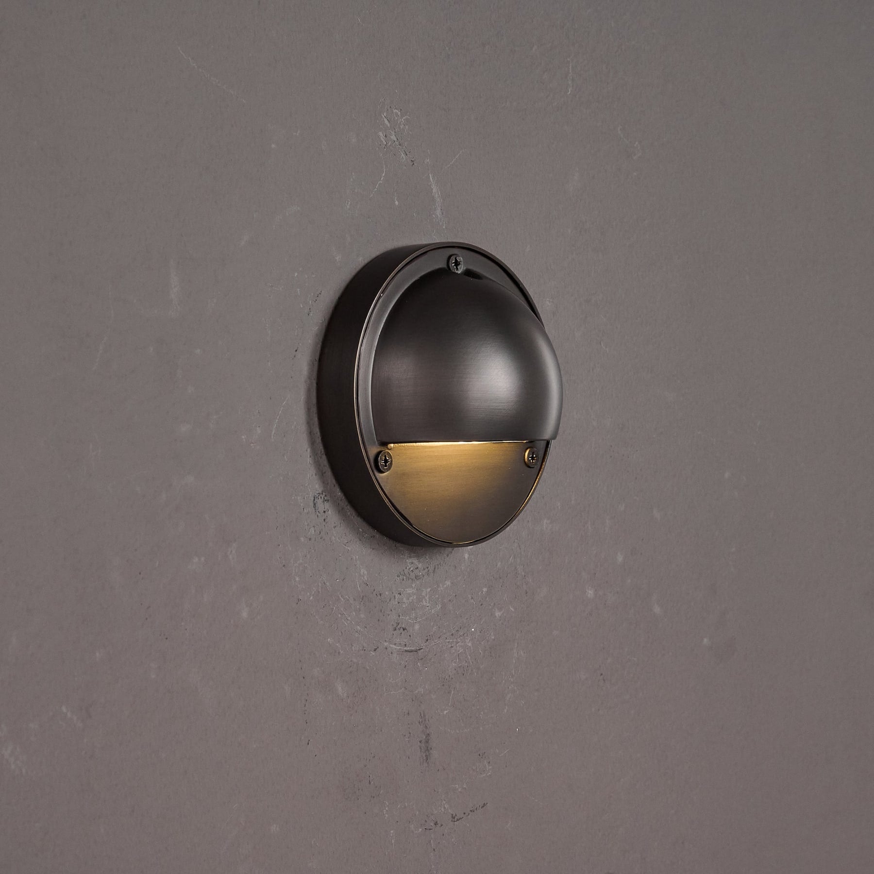 Modern Copper Wall Light With Tri-Color Glow — Harbor Light Co.