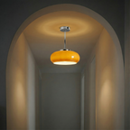 Vintage Glass Ceiling Pendant Light with E26 Socket Semi Flush Mount