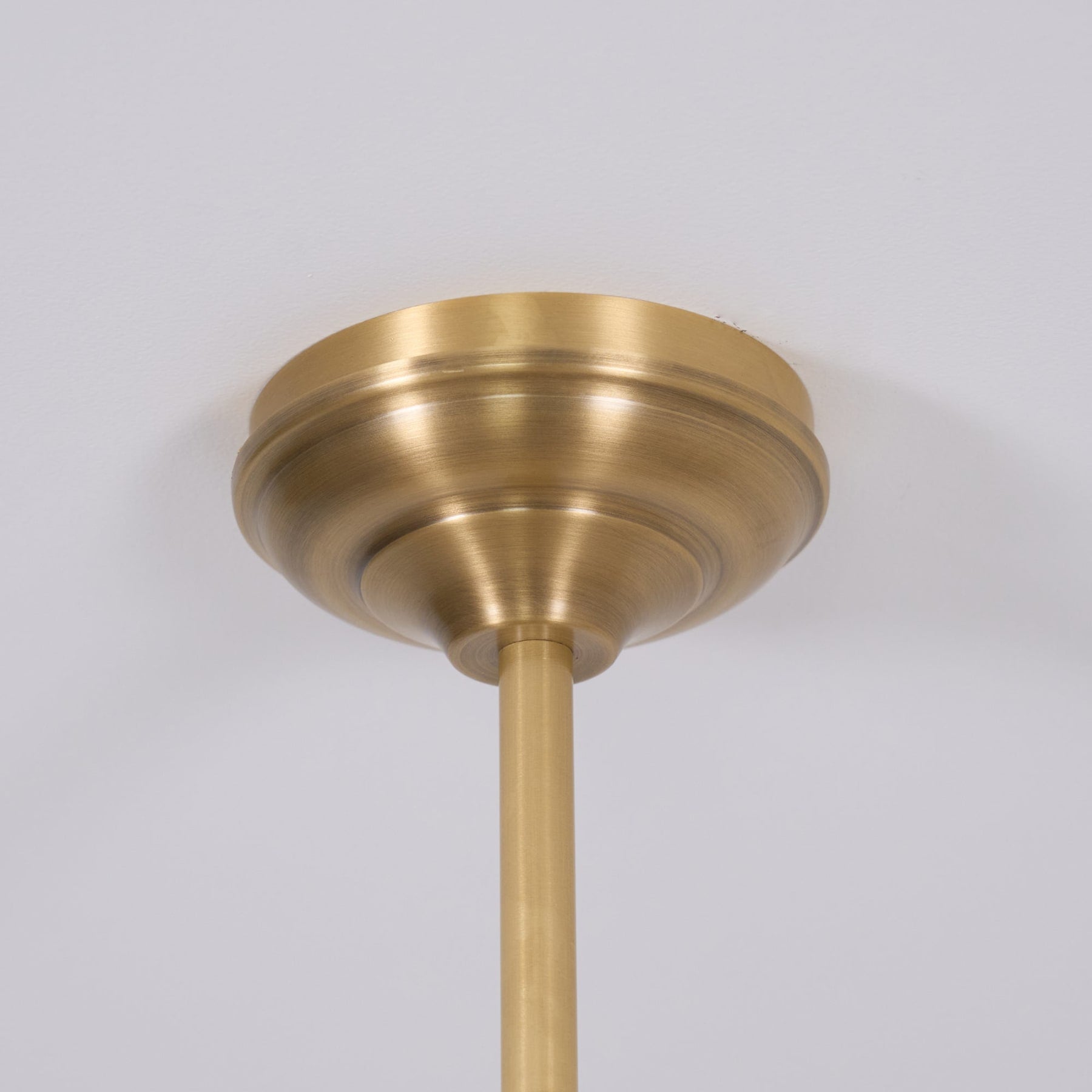 Modern Brass Pendant Light With Ceramic Shades for Dining Room — Harbor Light Co.