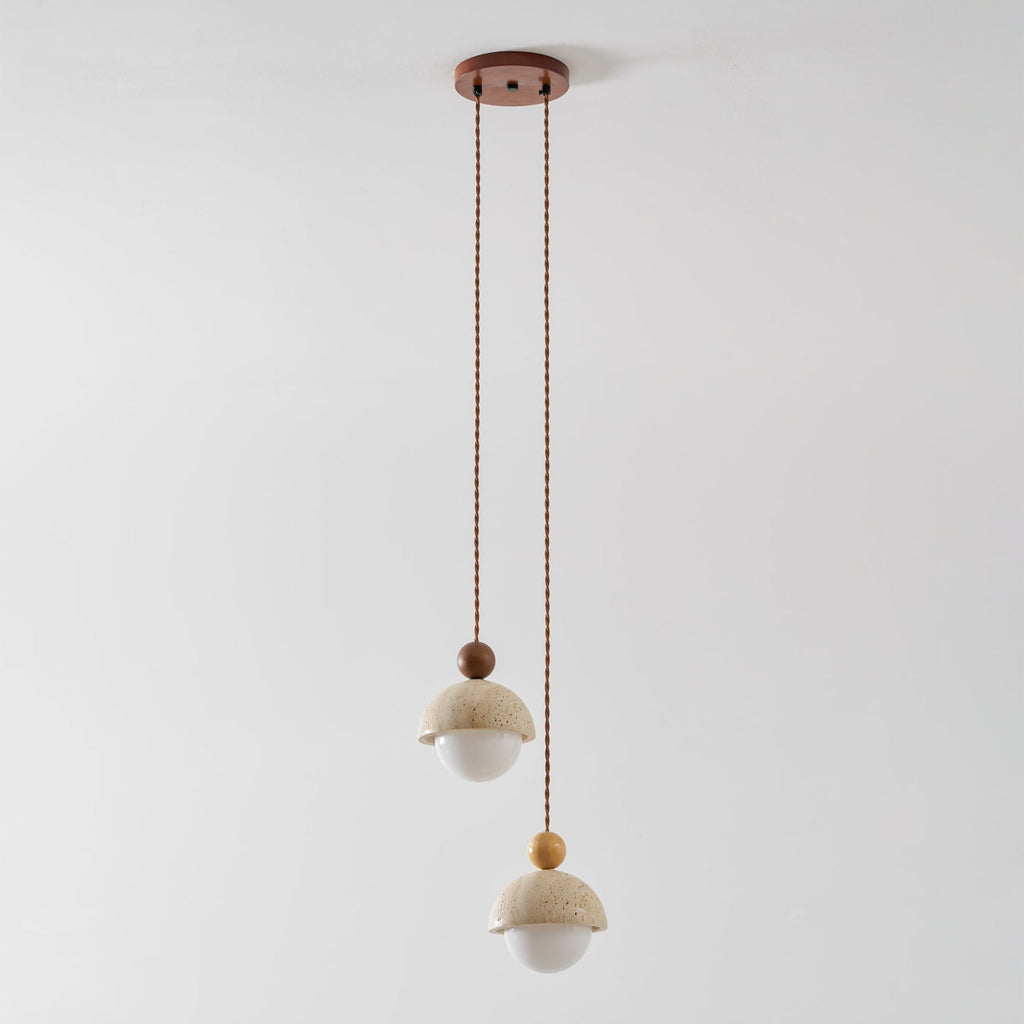 Modern Travertine Stone Pendant Light for Dining Room — Harbor Light Co.