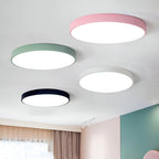 Modern Round Flush Mount Ceiling Light with Slim Frame