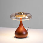 Modern Ash Wood and Brass Table Lamp for Living Room — Harbor Light Co.