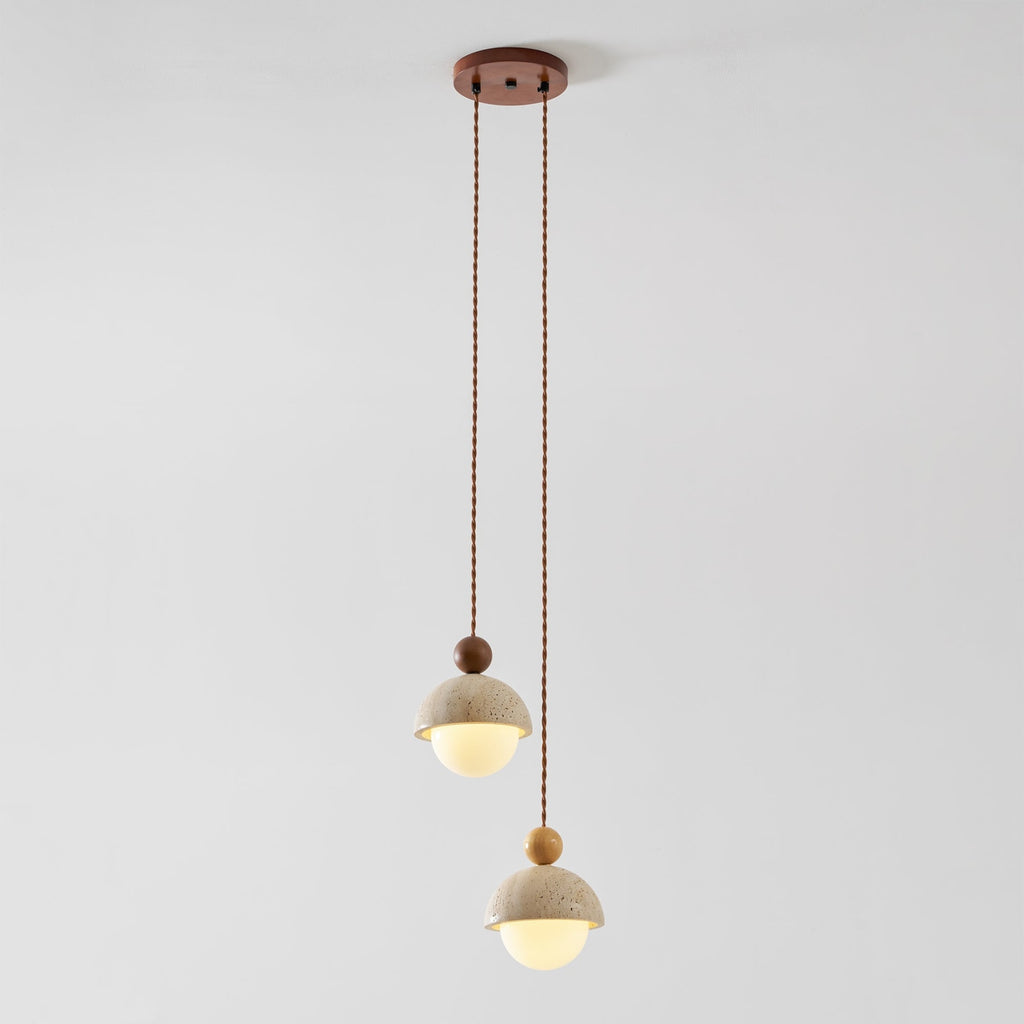 Modern Travertine Stone Pendant Light for Dining Room — Harbor Light Co.